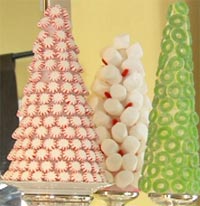 Alberi di Natale con caramelle Alberi di Natale con caramelle