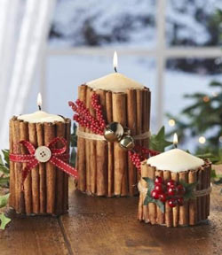 Lavoretti Candele di Natale Cannella Lavoretti Candele di Natale Cannella