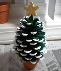Pigna Natale Colorata Pigna Natale Colorata