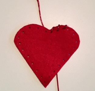 Nastrino cuore di Natale Nastrino cuore di Natale