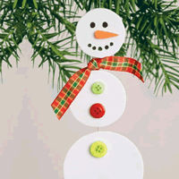 Lavoretti di Natale pupazzo di neve