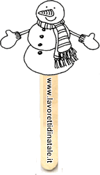 Segnalibri pupazzo di neve